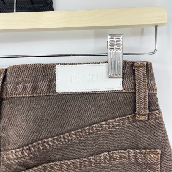 RE/DONE | 70's Stovepipe Jeans Washed Chocolate Brown Denim 25 - Picture 12 of 16
